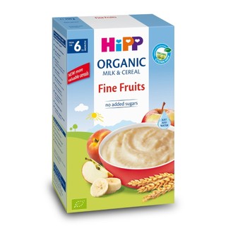 Bột ăn dặm HiPP - Gạo sữa lúa mạch, hoa quả 250g cho bé (từ 6 tháng)