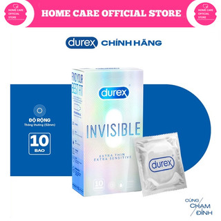 Bao cao su Durex Invisible siêu mỏng size 52mm