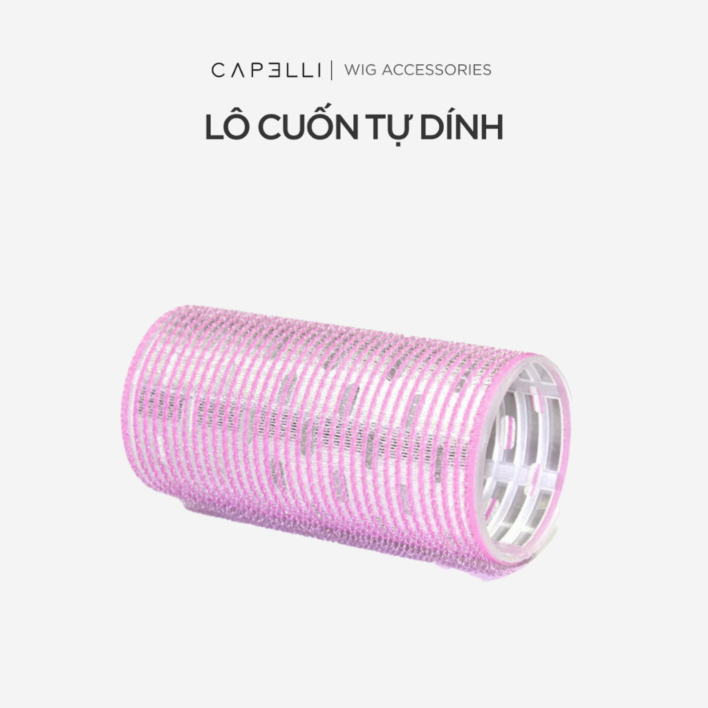 Lô Cuốn Tóc Tự Dính CAPELLI Màu Hồng 4-5cm