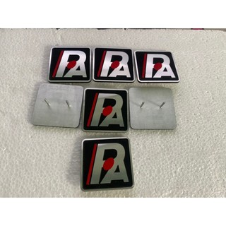 Tem nhôm dán thùng loa logo pa vuông loại tốt kích thước 4x4cm - giá 1 cặp