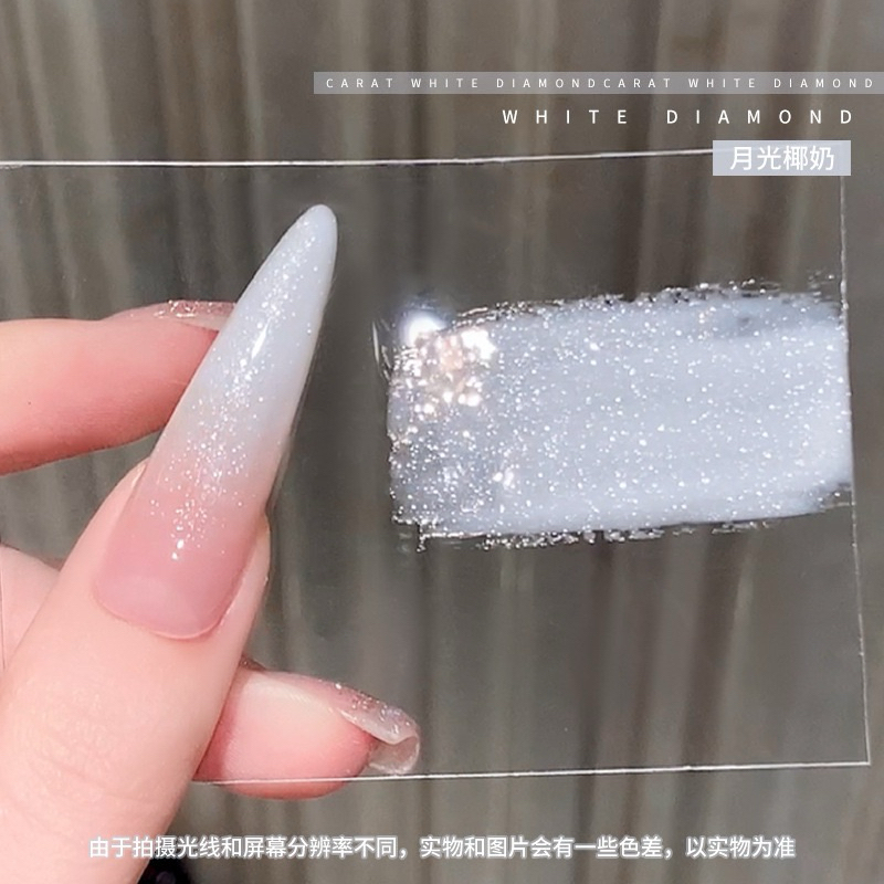 sơn gel màu thạch gạo nhũ kim cương NU1