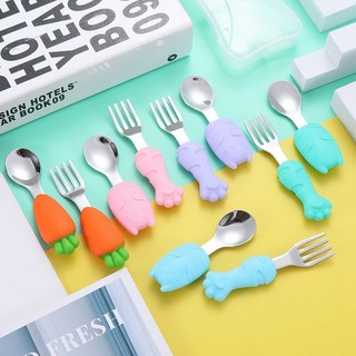 Thìa tập xúc cho bé/ thìa silicone tập xúc, tập ăn cho bé ăn dặm