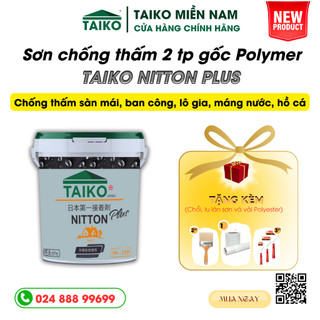 Taiko nitton plus - ngăn thấm nước cho bề mặt bê tông, xi măng cát, thích hợp chống thấm sàn mái, bể nước