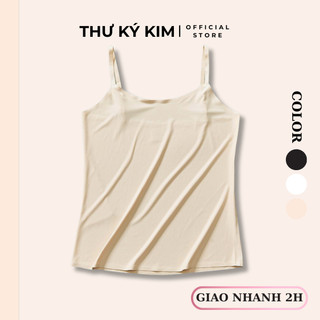 Áo 2 dây vải su dáng dài thần thánh mát mịn dây vai điều chỉnh - Áo lá mặc áo dài vải su thoáng mát
