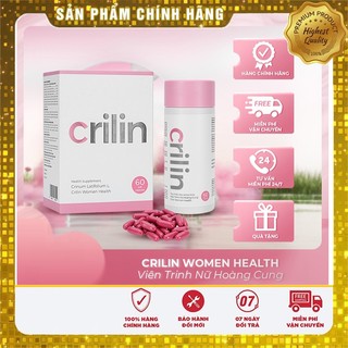  Viên uống Trinh Nữ Hoàng Cung Crilin Women Heatlh giảm u xơ tử cung điều hoà kinh nguyệt cân bằng nội tiết.