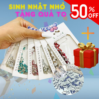Đá Nail Chân Bằng Mix Mẫu 100 Viên - Đá Khối Gắn Móng  Chân Bằng Siêu Sáng Siêu Bền CHANH NAIL