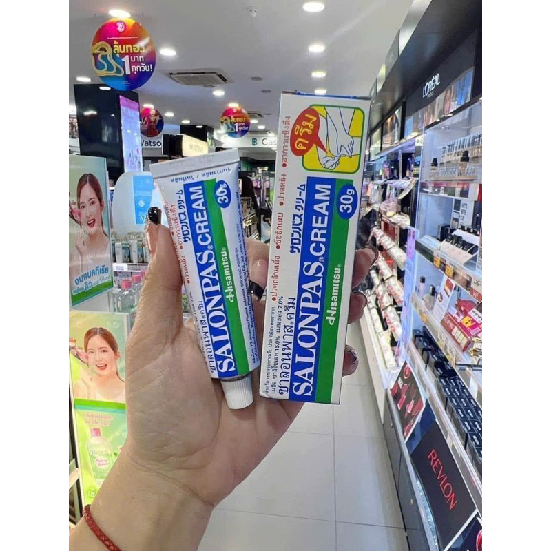01 Tuýp Kem Xoa Bóp Salonpas Cream Thái Lan 30gram (sx Indonesia)