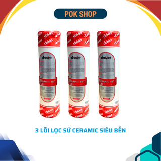 Combo 3 lõi lọc nước sứ Ceramic Đại Việt sản xuất sử dụng cho máy lọc nước Daikiosan & Makano