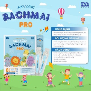 Men sống bạch mai pro - Men sống bạch mai mẫu mới - Bổ sung chất xơ, 4 tỷ lợi khuẩn bé hết táo bón-hoai_ha_thai9x
