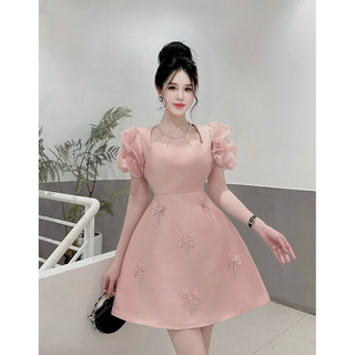 Đầm Tafta Cổ Yếm Cut-Vai Butt