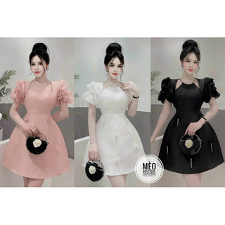 Đầm Tafta Cổ Yếm Cut-Vai Butt