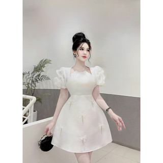 Đầm Tafta Cổ Yếm Cut-Vai Butt
