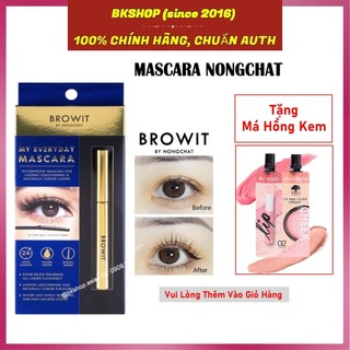 [Tặng Má Hồng] Mascara NongChat Browit My Everyday chuốt mi không trôi dài cong, tơi mi