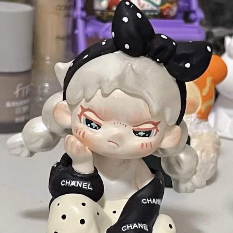 (A023) Tượng nhựa tô màu Dora đồ chơi mô hình tô tượng nhân vật trang trí làm việc sáng tạo Sphynx D