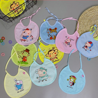 Set 3 Yếm dãi sơ sinh chống thấm Mintu buộc dây cho bé tiện lợi Vải Cotton
