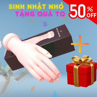 BÀN TAY SILICON TẬP ĐẮP GEL ĐẮP BỘT, LÀM MẪU MÓNG