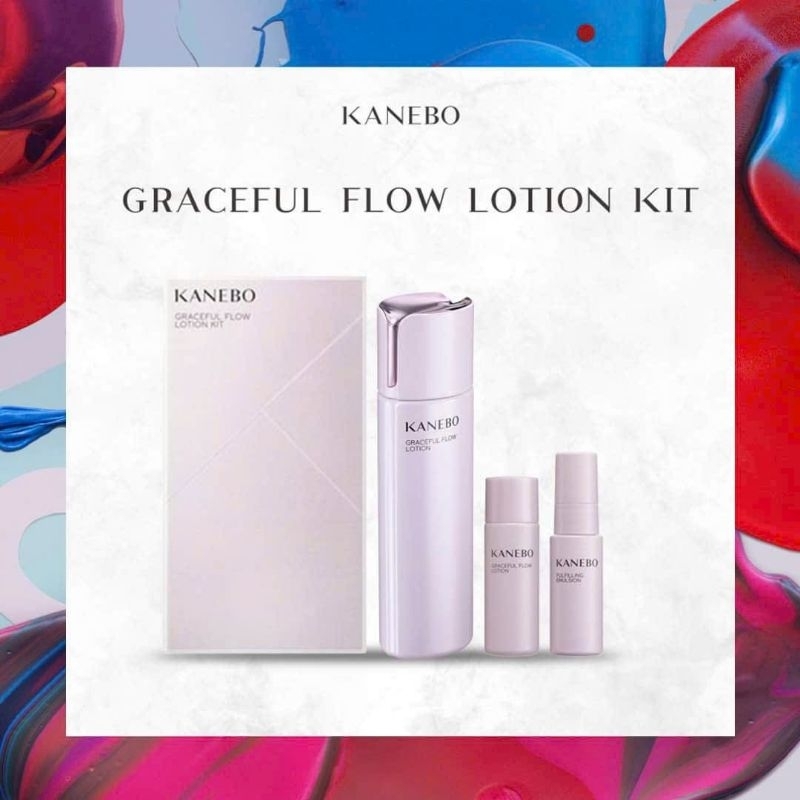 Bộ set nước hoa hồng dưỡng da chống lão hóa Kanebo Graceful flow lotion Kit (chính hãng Nhật)
