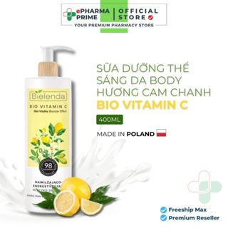 Sữa Dưỡng Thể Trắng Da Bielenda Bio Vitamin C Moisturizing And Toning Body Milk 400ml