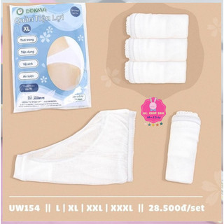 Quần lót dùng 1 lần hiệu Dokma coton mềm mại -set 5chiếc