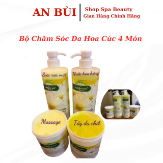 Bộ Chăm Sóc Da Hoa Cúc 4 Món, Chuyên Dùng Trong Spa ,TMV