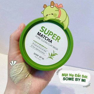 [MẪU MỚI] Mặt nạ đất sét trà xanh Some By Mi Super Matcha Pore Clean Clay Mask 100g GMSHOP1311