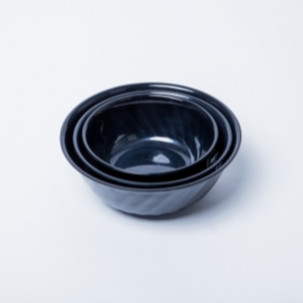Tô xoắn nhựa melamine màu đen bóng