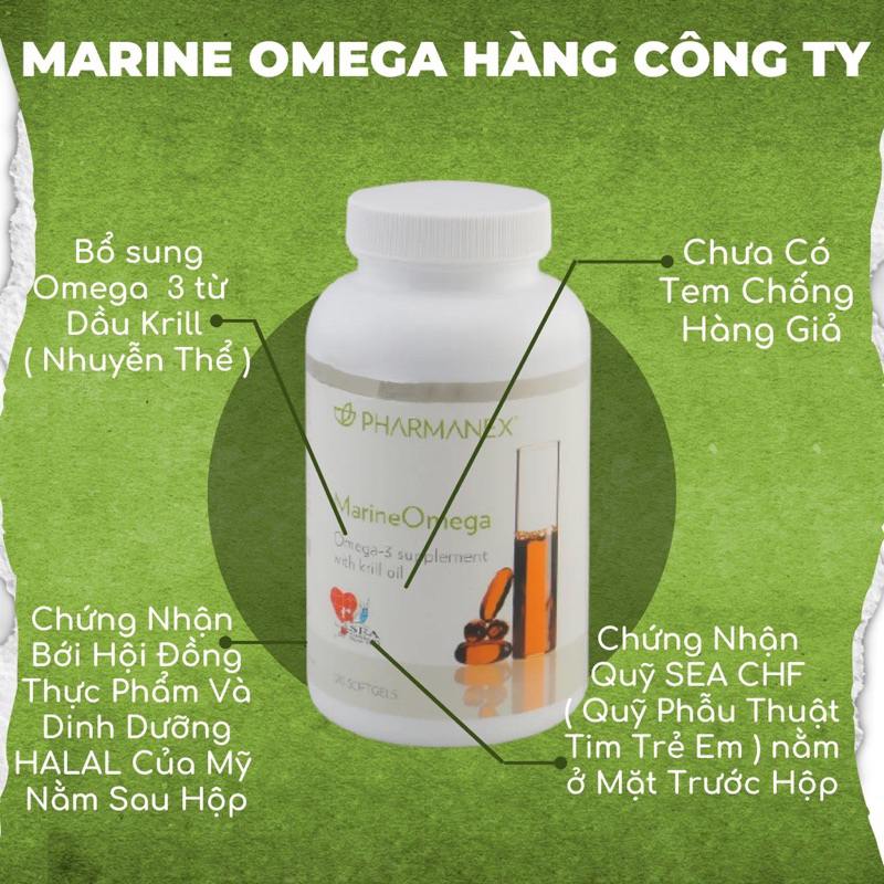 Nuskin Marine Omega Pharmanex (120 viên) thực phẩm bảo vệ sức khoẻ - Dalieu24h