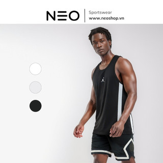 Áo thun sát nách thể thao nam tập gym co giãn thoáng khí air jordan icon tank top neoshopvn tm142