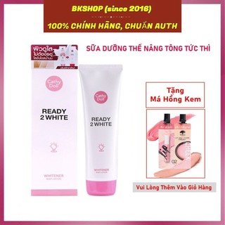 [CathyDoll - Tặng Má Hồng] Sữa dưỡng thể trắng da, nâng tông Cathy Doll Ready 2 White Body Lotion 150ml -Thái Lan