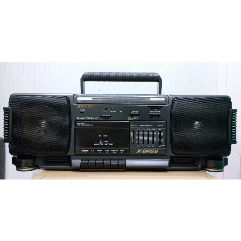 Radio cassette Sharp GR-339Z(GY) đồ cũ nghe hay ok 100%
