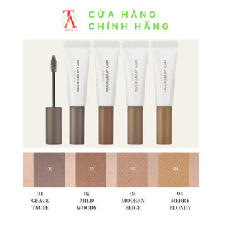 Hot new mascara chân mày siêu tự nhiên, bền màu, lâu trôi romand han all brow cara