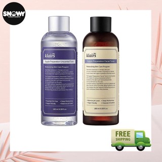 Nước hoa hồng Dear Klairs Supple Preparation Unscented Toner 180ml
