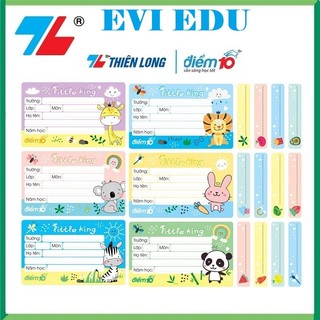 Nhãn vở điểm 10 thiên long tp-nbl005 / tp-nbl006 / nhãn vở decal nbl005 / nbl006 12 nhãn / tập