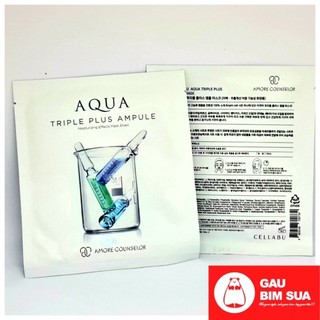 [Date2027]Mặt nạ dưỡng trắng sáng da cấp tốc AMORE AQUA TRIPLE PLUS AMPOULE (1 miếng)