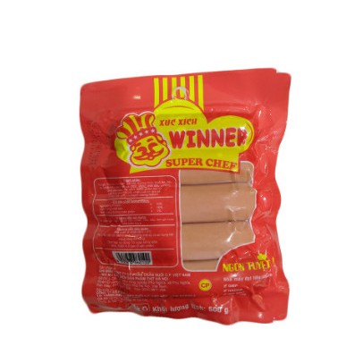 Xúc xích CP winner 500g, Xúc xích mini, xúc xích heo CP Siêu Ngon
