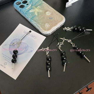 Móc treo điện thoại mini kẹo đen dễ thương