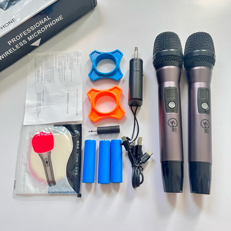 Micro không dây đa năng SAM 2024 dành cho loa kéo âm ly vang mic loa kéo mic âm ly