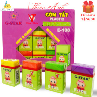 Gôm tẩy/xóa bút chì Gstar E-108 nhiều màu, giao màu ngẫu nhiên