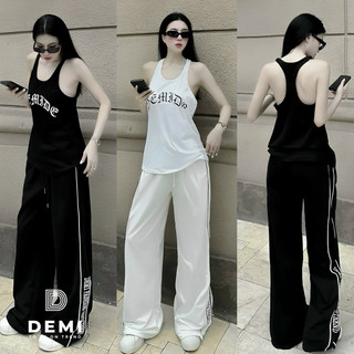 Set áo ba lỗ tanktop quần suông cá tính ngầu lắm