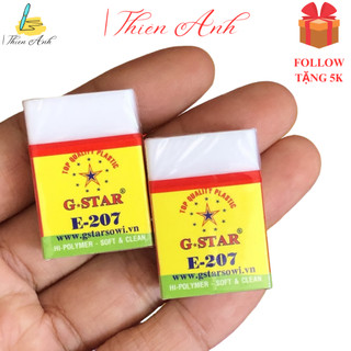 Gôm tẩy/xóa Gstar E-207 trắng, tẩy sạch, tiện lợi - Thiên Anh shop
