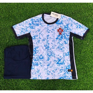BO-T01_ Bộ quần áo bóng đá đội tuyển Bồ Đào Nha Trắng 2024_hàng thun lạnh loại 1 - sỉ lẻ số lượng lớn, giá tận gốc
