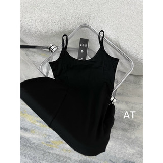 Đầm 2 dây vải cotton zip