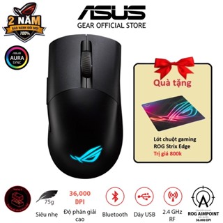 Chuột game FPS không dây ASUS ROG KERIS Wireless AIMPOINT, cảm biến ROG Aimpoint, 36000 DPI, switch dễ thay thế
