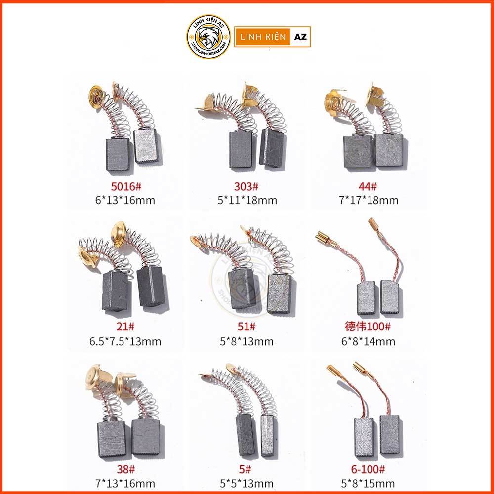 Chổi than máy cầm tay đủ loại, đủ kích cỡ - Có bảng tra cứu