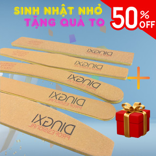 Dũa Móng Tay, Dũa DINGXI Da Bò Cao Cấp, Dũa Phom Móng Đắp Bột, Đắp Gel 100/180 Siêu Bền CHANH NAIL