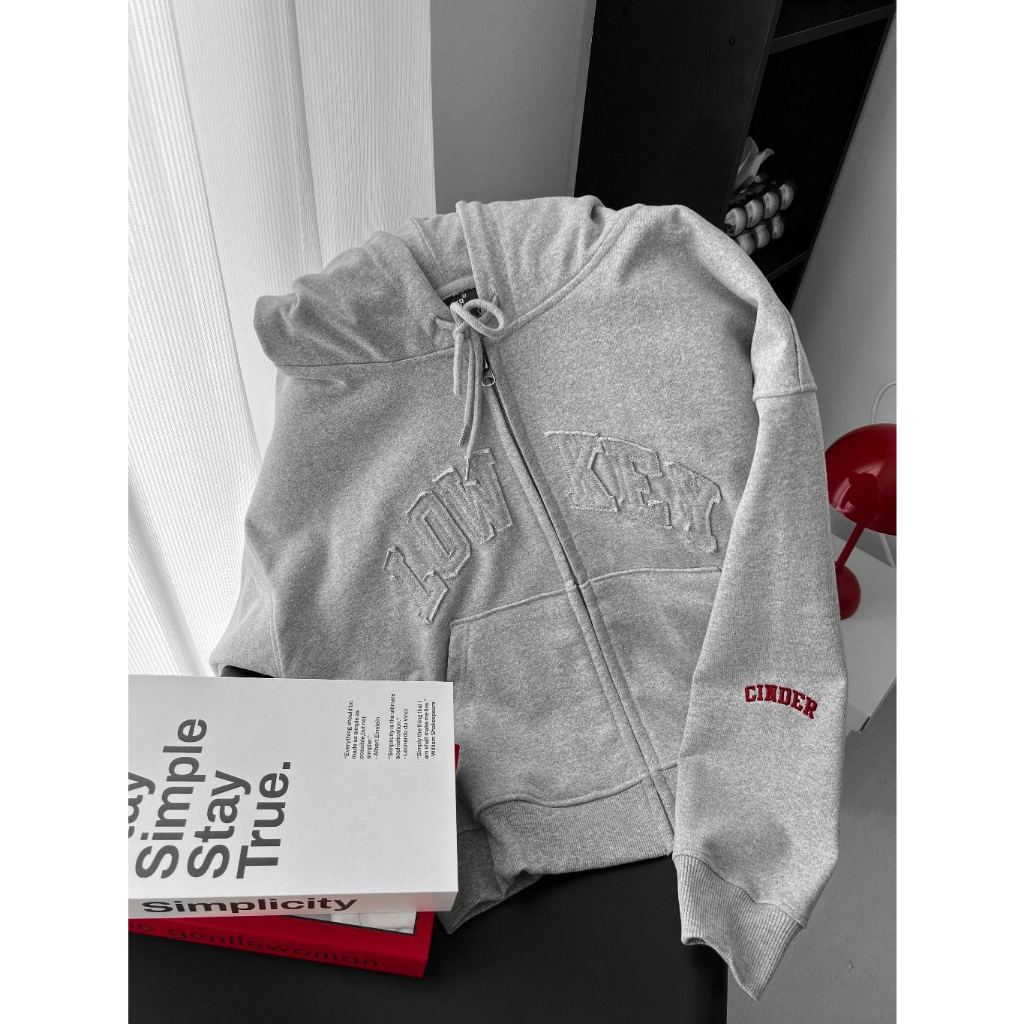 Áo Hoodie Zip Lowkey Form Rông Cinder, Áo Hoodie Zip Local Brand Cho Nam Nữ UNisex