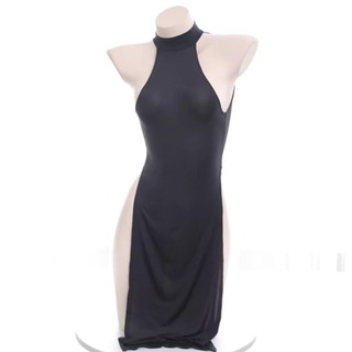 Đầm ngủ Thun lạnh Xẻ tà TuTu L045