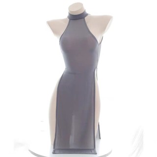 Đầm ngủ Thun lạnh Xẻ tà TuTu L045