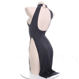 Đầm ngủ Thun lạnh Xẻ tà TuTu L045