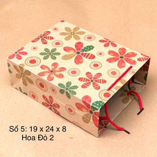 10 túi giấy đựng quà - túi đựng quà ảnh thật ( KT 19 x 24 x 8 )